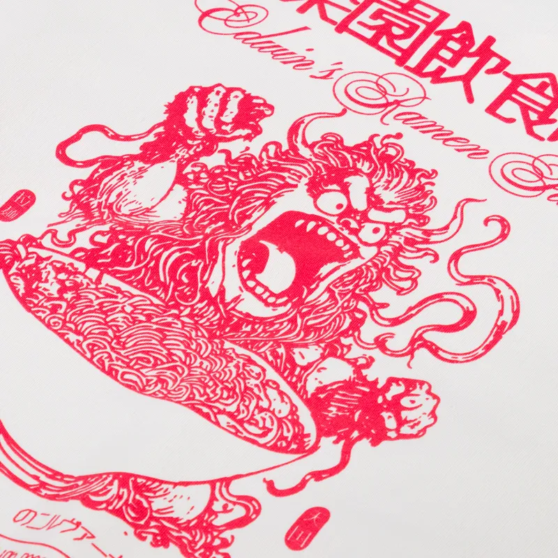 Edwin Ramen Palace Sweat Whisper White-4