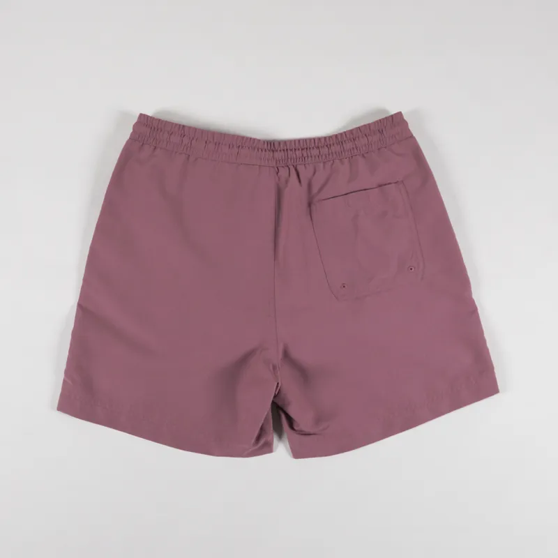 Carhartt WIP Chase Swim Trunks Dusky Pink Gold-1