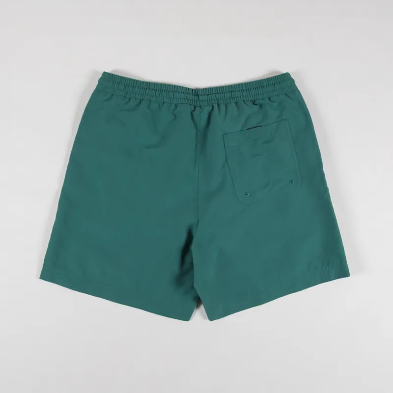 Carhartt WIP Chase Swim Trunks Rainforest Gold-1
