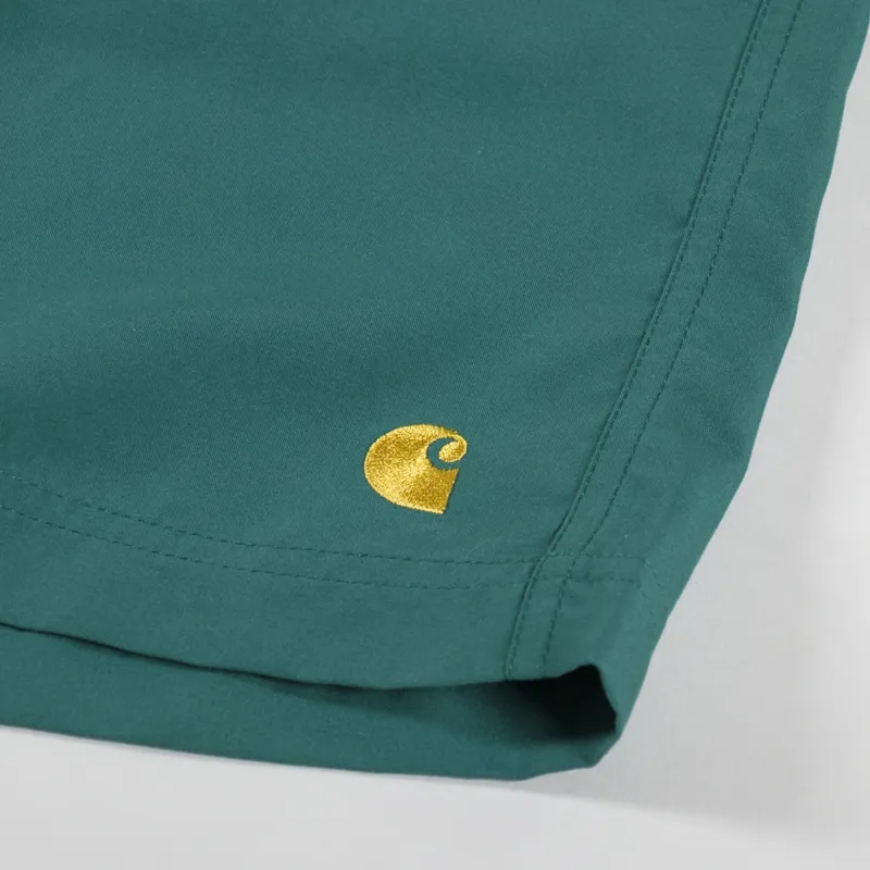 Carhartt WIP Chase Swim Trunks Rainforest Gold-7