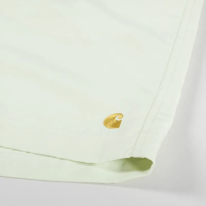 Carhartt WIP Chase Swim Trunks Air Green Gold-7