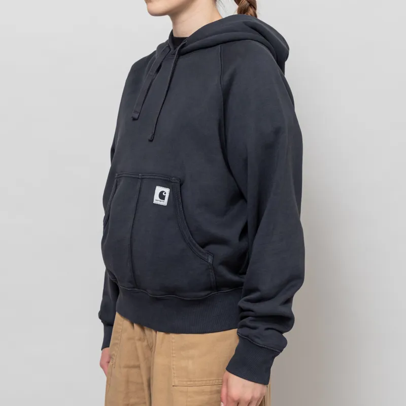 Carhartt WIP Womens Hooded Hudson Sweatshirt Black-2