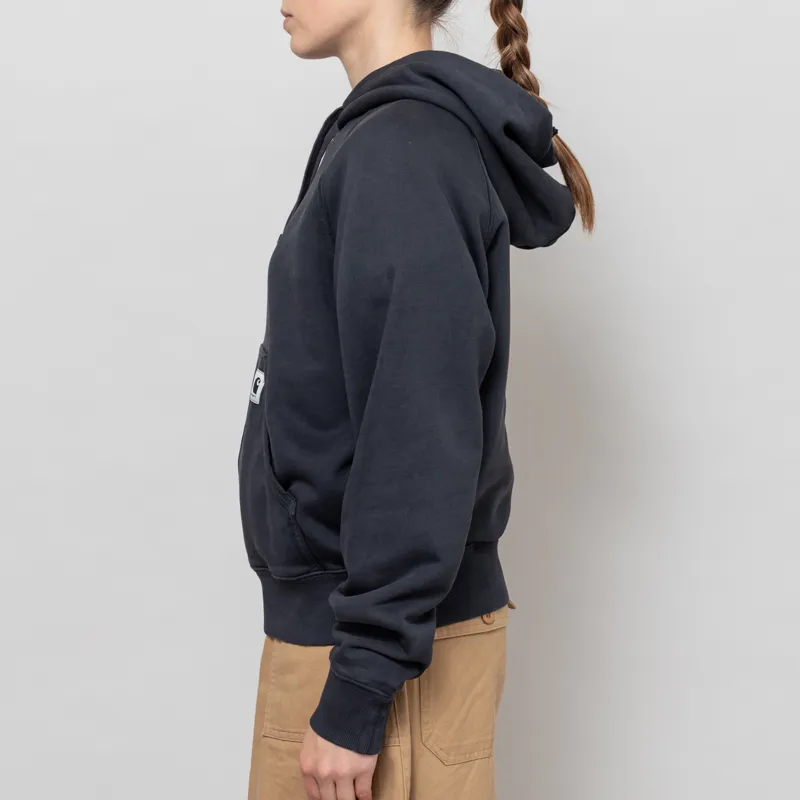 Carhartt WIP Womens Hooded Hudson Sweatshirt Black-3