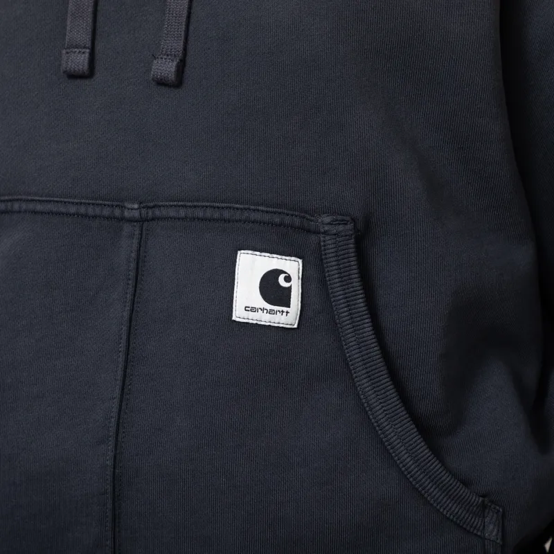 Carhartt WIP Womens Hooded Hudson Sweatshirt Black-9