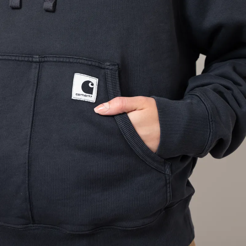 Carhartt WIP Womens Hooded Hudson Sweatshirt Black-7