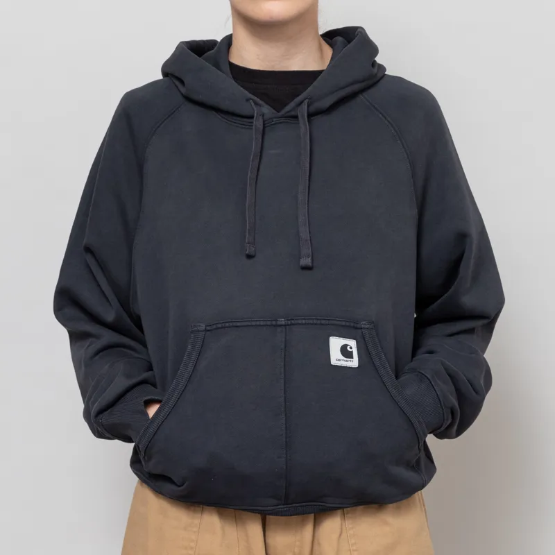Carhartt WIP Womens Hooded Hudson Sweatshirt Black-1