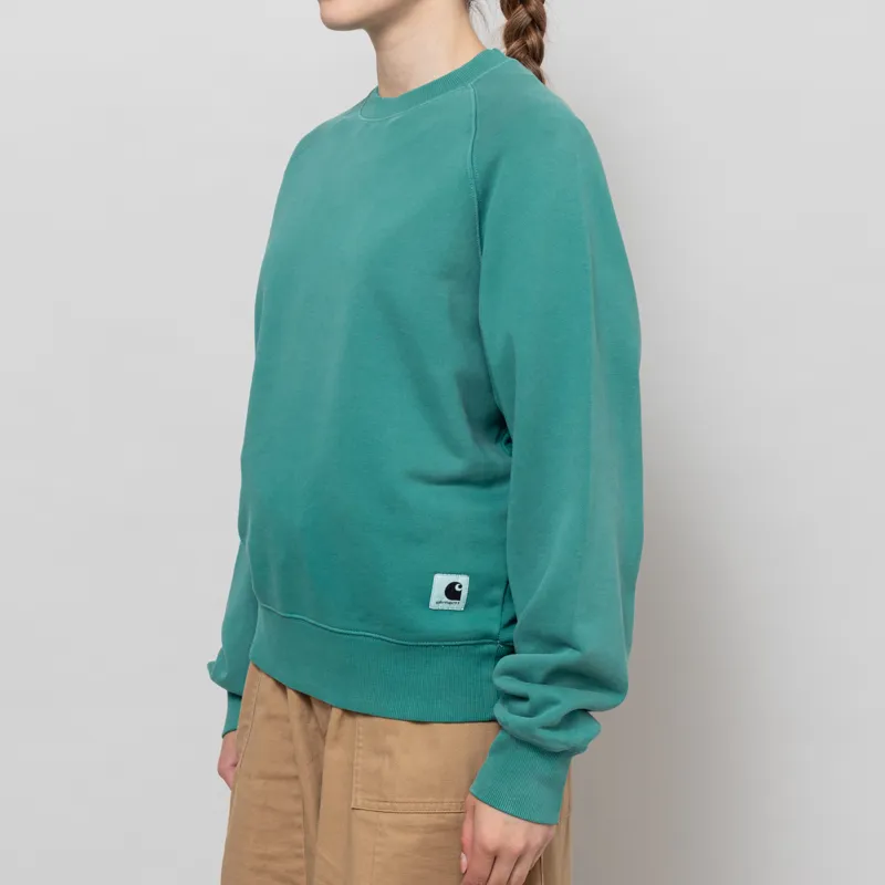 Carhartt WIP Womens Hudson Sweatshirt Saguaro-1