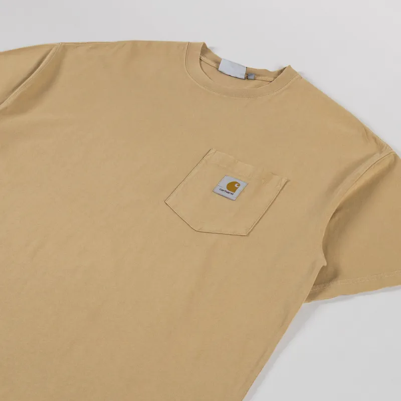 Carhartt WIP Hudson Pocket T Shirt Dusty H Brown-1