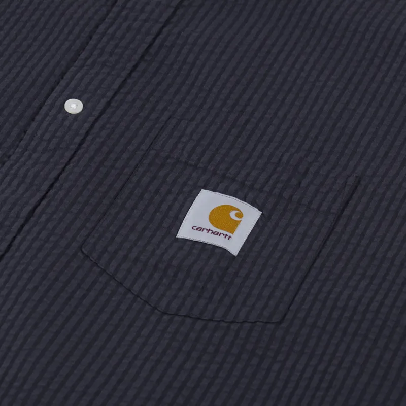 Carhartt WIP Toland Shirt Black Striped-5