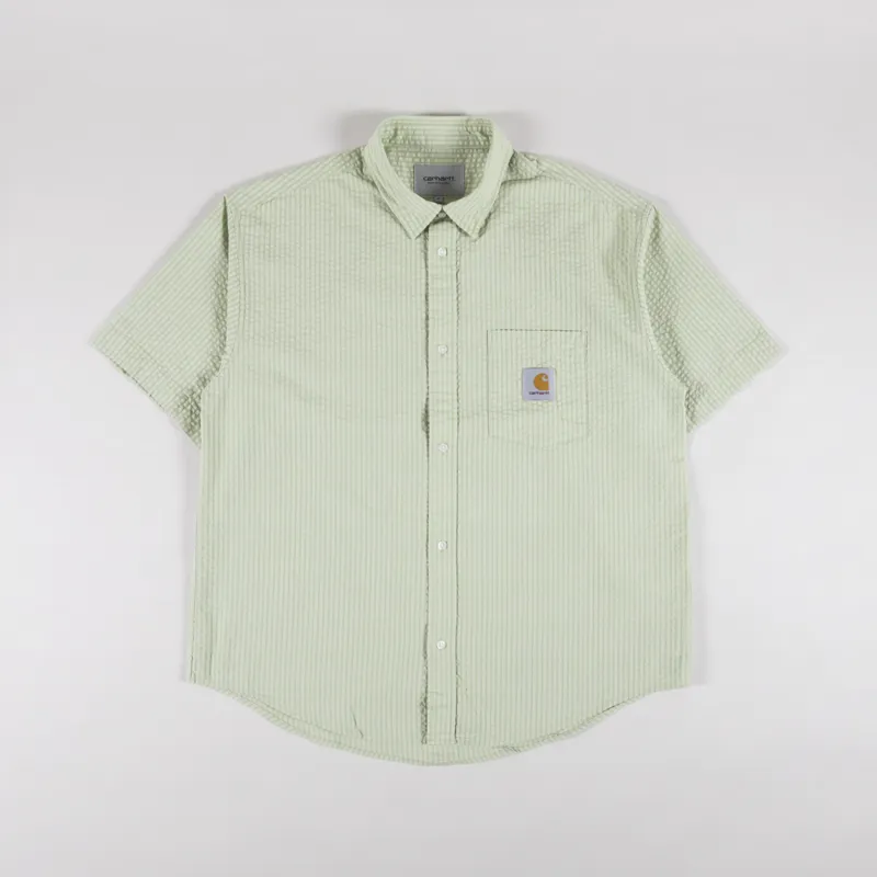 Carhartt WIP Toland Shirt Pale Olive Striped