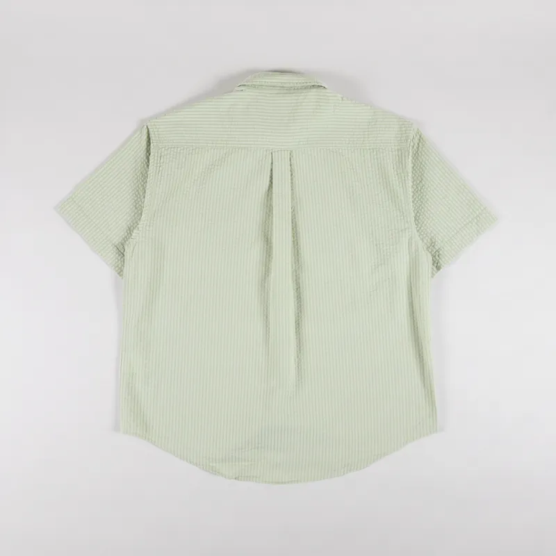 Carhartt WIP Toland Shirt Pale Olive Striped-1