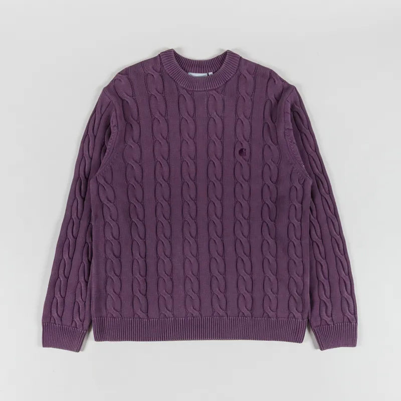 Carhartt WIP Carter Sweater Cozy Purple