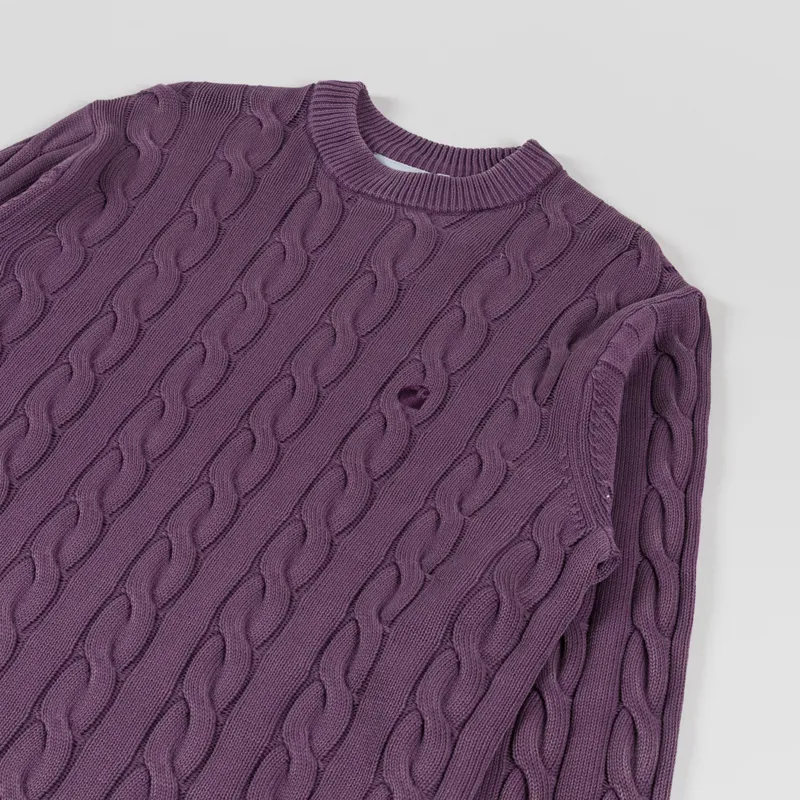 Carhartt WIP Carter Sweater Cozy Purple-2
