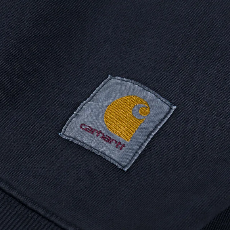 Carhartt WIP Hudson Sweatshirt Black Chalk Wash-4