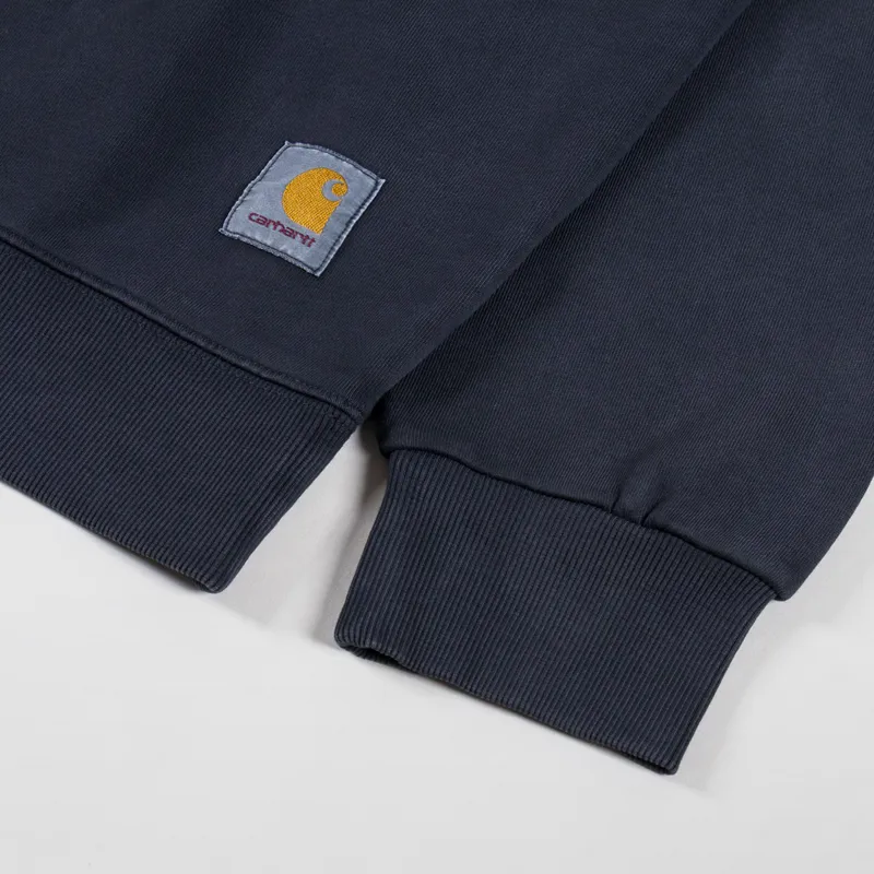 Carhartt WIP Hudson Sweatshirt Black Chalk Wash-6