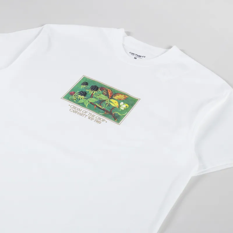 Carhartt WIP Cream Of The Crop T Shirt White-1