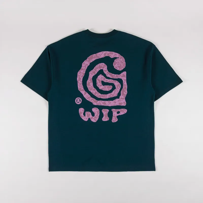 Carhartt WIP Helix T Shirt Deep Lagoon