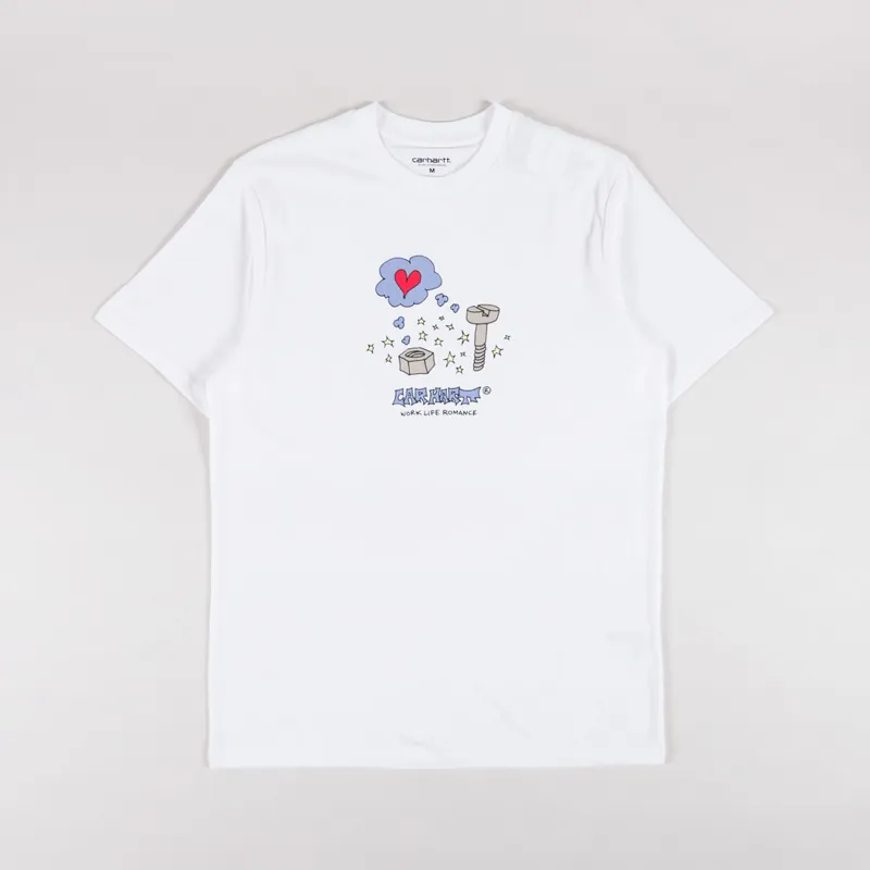 Carhartt WIP Work Life Romance T Shirt White