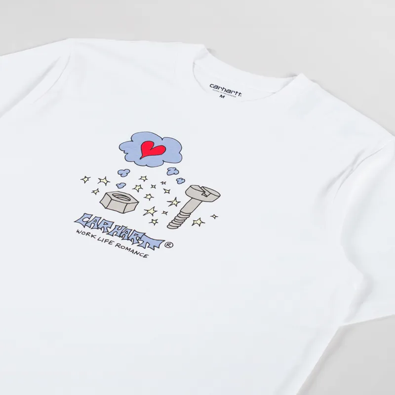 Carhartt WIP Work Life Romance T Shirt White-1