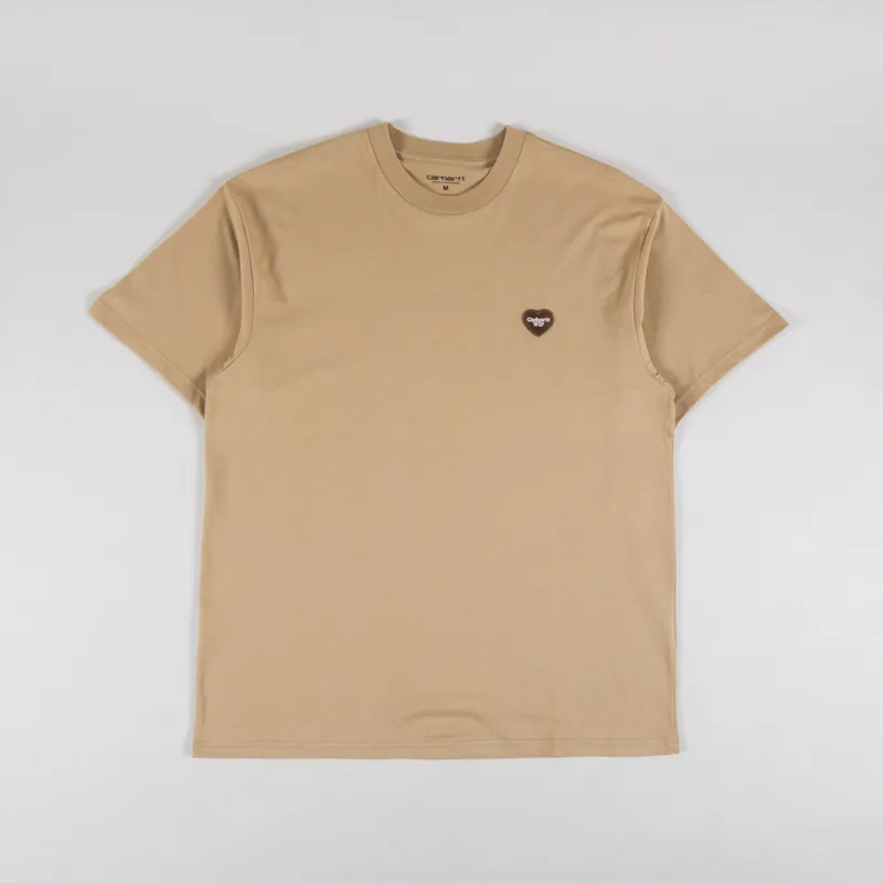 Carhartt WIP Heart II Hart T Shirt Dusty H Brown-1