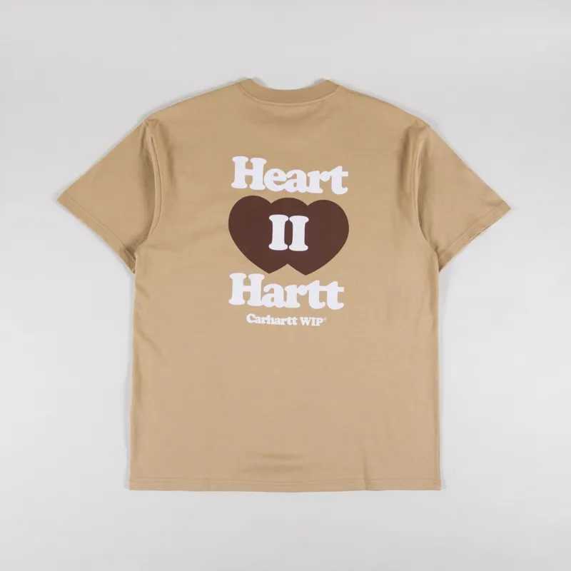 Carhartt WIP Heart II Hart T Shirt Dusty H Brown