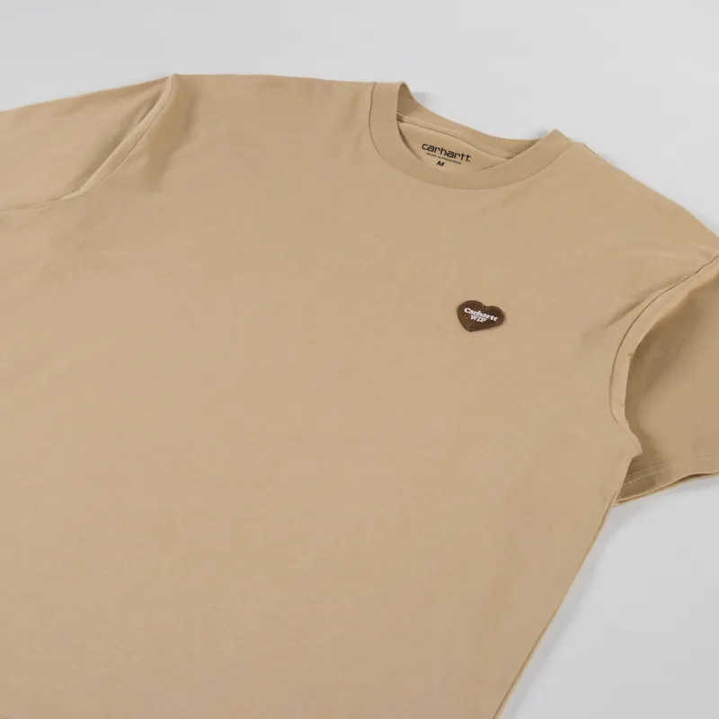 Carhartt WIP Heart II Hart T Shirt Dusty H Brown-3