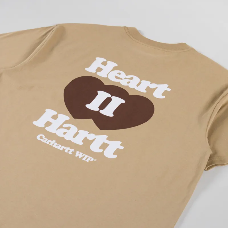 Carhartt WIP Heart II Hart T Shirt Dusty H Brown-2