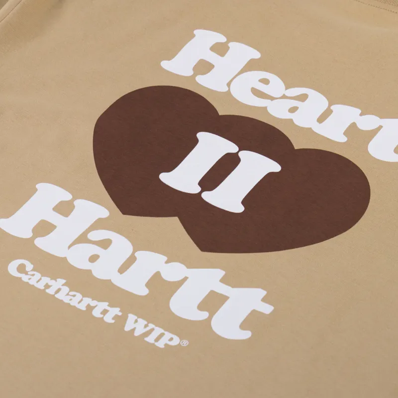 Carhartt WIP Heart II Hart T Shirt Dusty H Brown-4