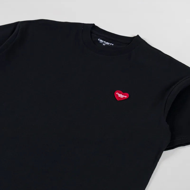 Carhartt WIP Heart II Hart T Shirt Black-3