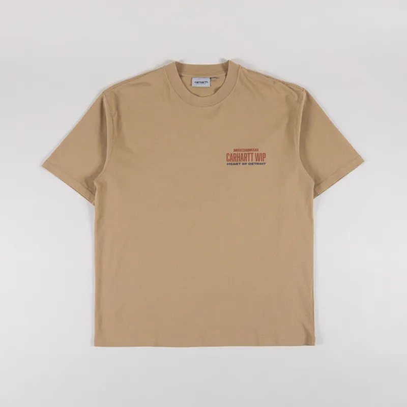 Carhartt WIP Arcan T Shirt Dusty H Brown-1