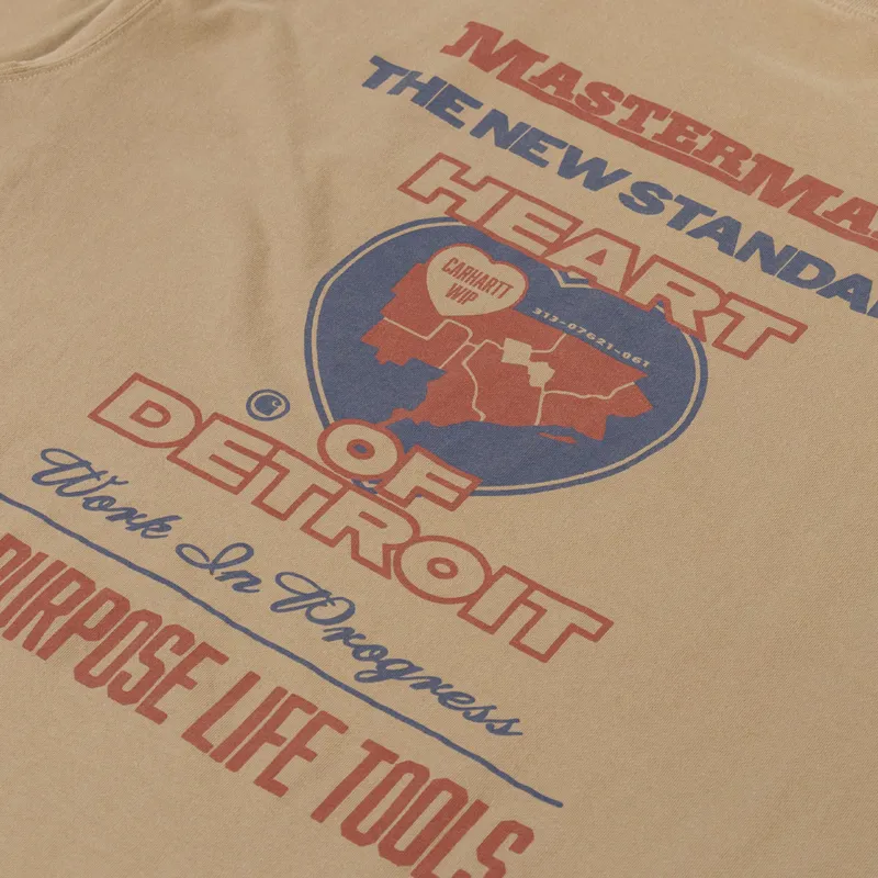 Carhartt WIP Arcan T Shirt Dusty H Brown-4