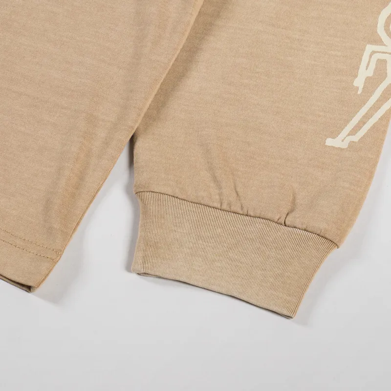 Carhartt WIP Long Sleeve Terrestrial T Shirt Dusty H Brown Natural-7