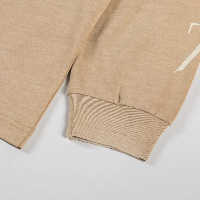 Carhartt WIP Long Sleeve Terrestrial T Shirt Dusty H Brown Natural-8