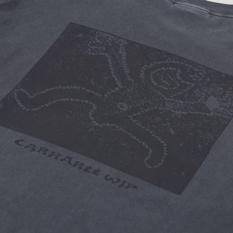 Carhartt WIP Long Sleeve Terrestrial T Shirt Black Graphite-4