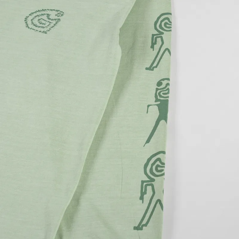 Carhartt WIP Long Sleeve Terrestrial T Shirt Pale Olive Dollar Green-6