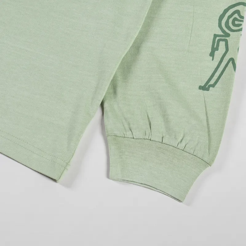 Carhartt WIP Long Sleeve Terrestrial T Shirt Pale Olive Dollar Green-7