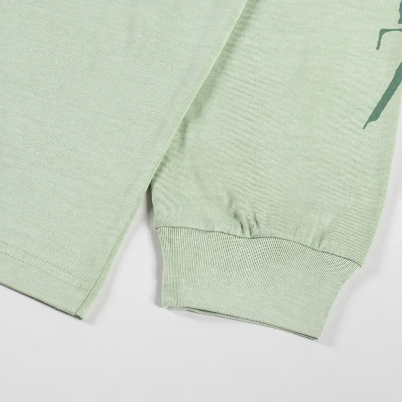 Carhartt WIP Long Sleeve Terrestrial T Shirt Pale Olive Dollar Green-8