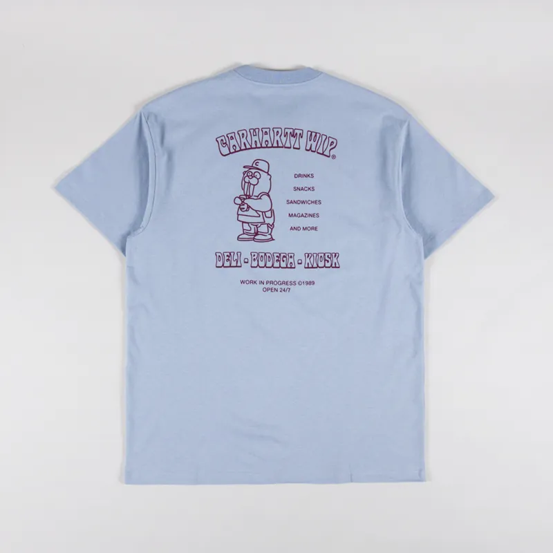 Carhartt WIP Sandwich T Shirt Blue Fog