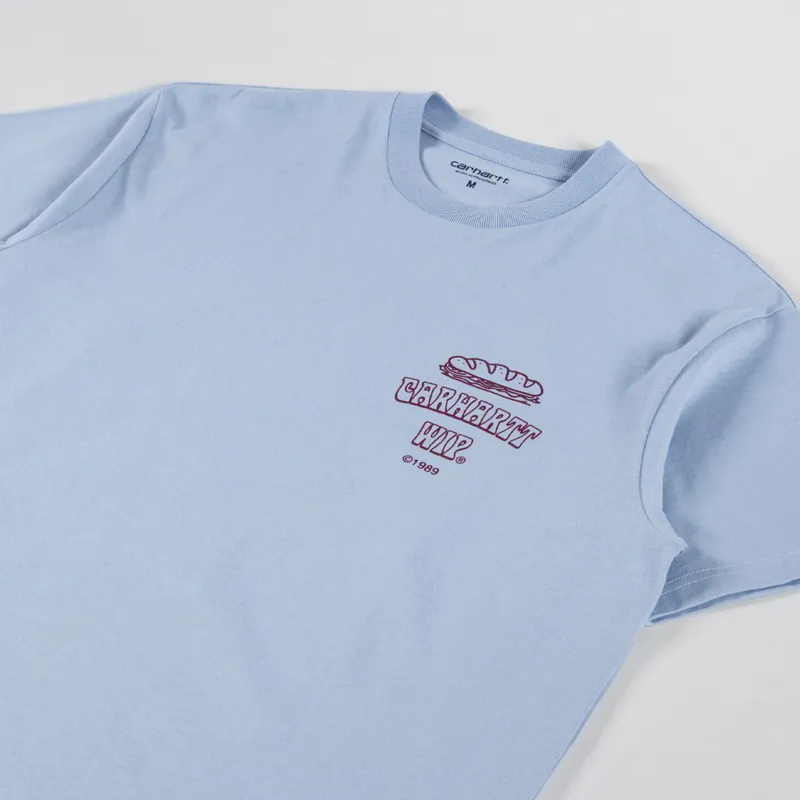 Carhartt WIP Sandwich T Shirt Blue Fog-3