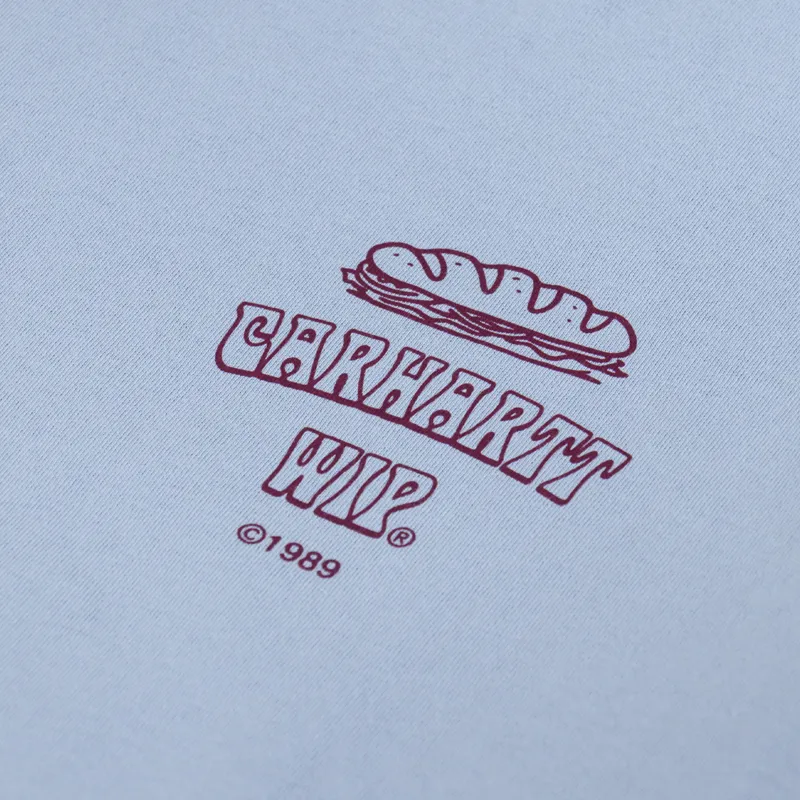 Carhartt WIP Sandwich T Shirt Blue Fog-5