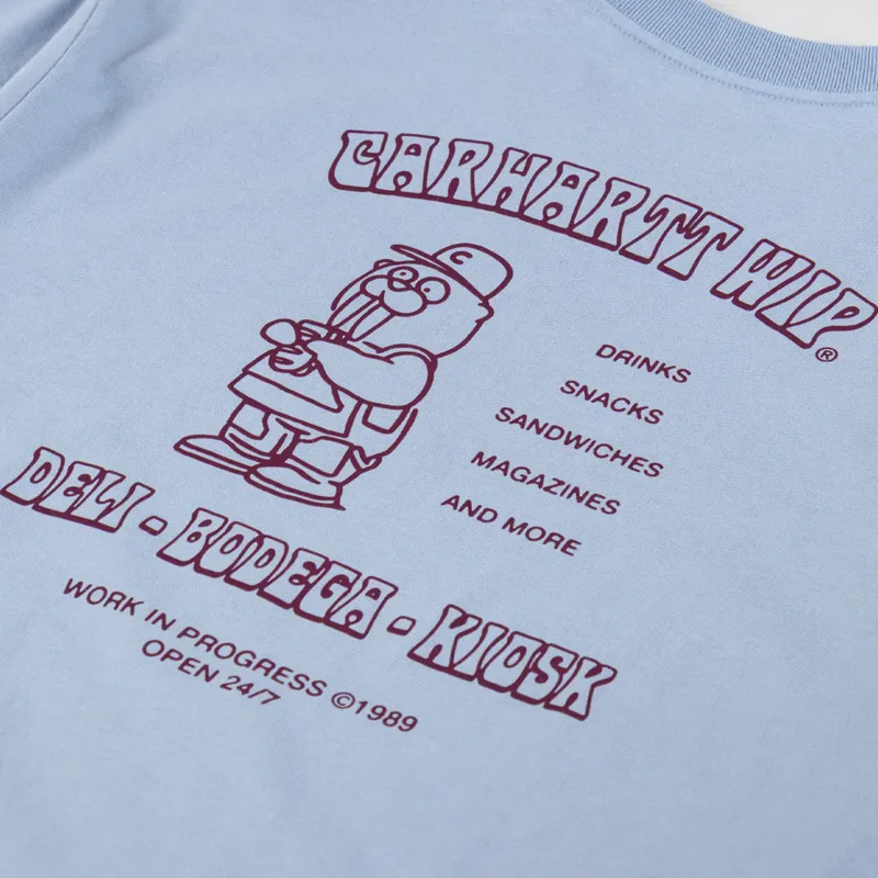 Carhartt WIP Sandwich T Shirt Blue Fog-4