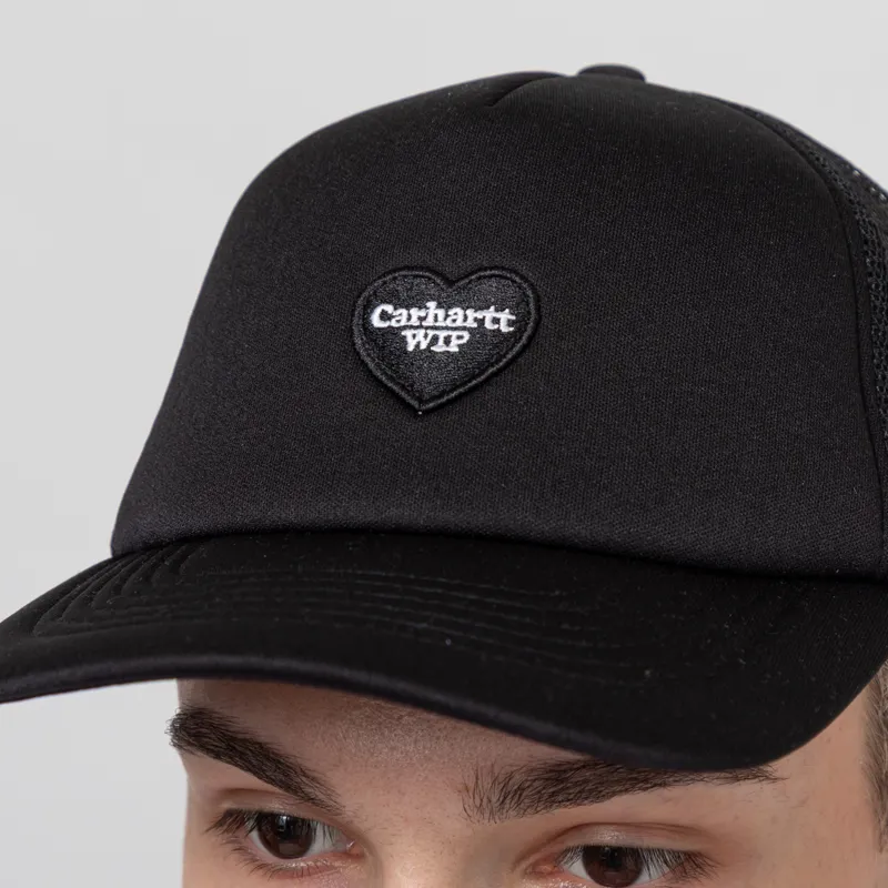 Carhartt WIP Heart Patch Trucker Cap Black-3