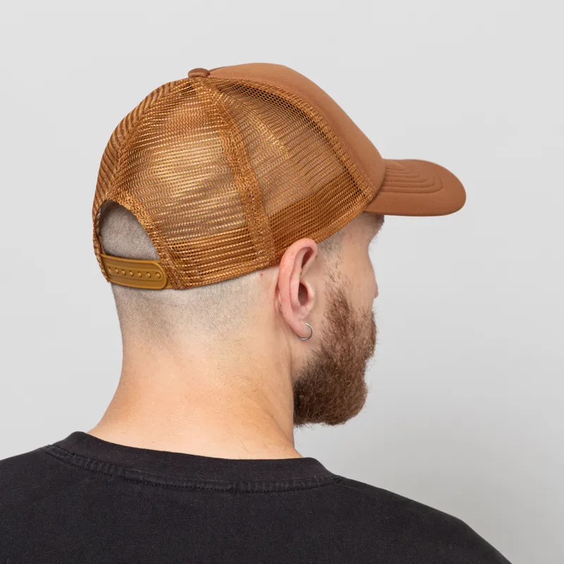 Carhartt WIP Heart Patch Trucker Cap Dusty H Brown-2