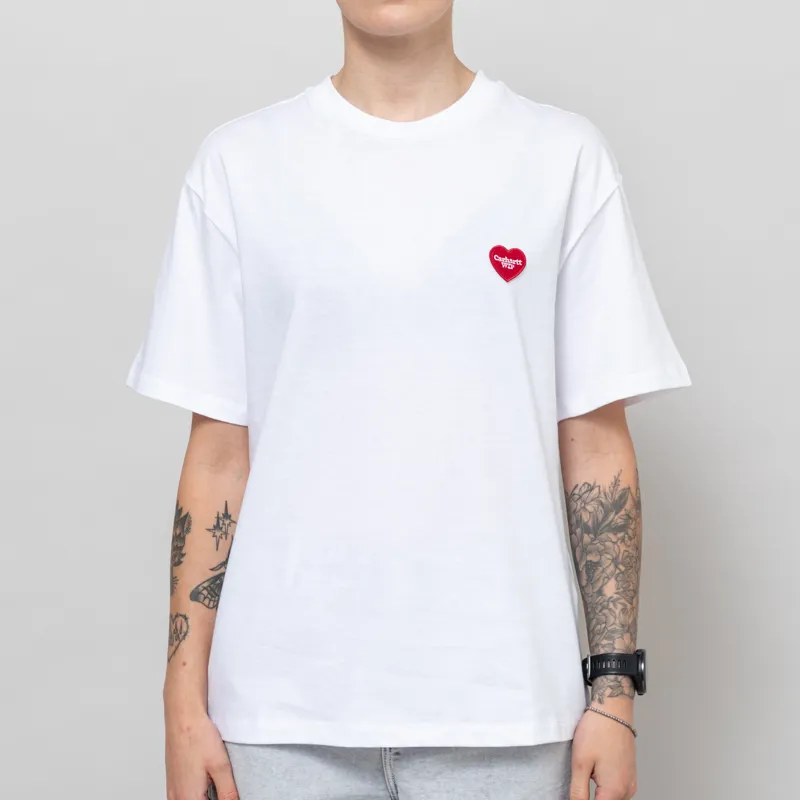 Carhartt WIP Womens Heart II Hart T Shirt White-2