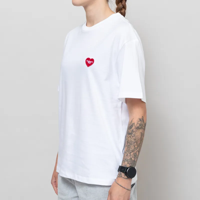 Carhartt WIP Womens Heart II Hart T Shirt White-3