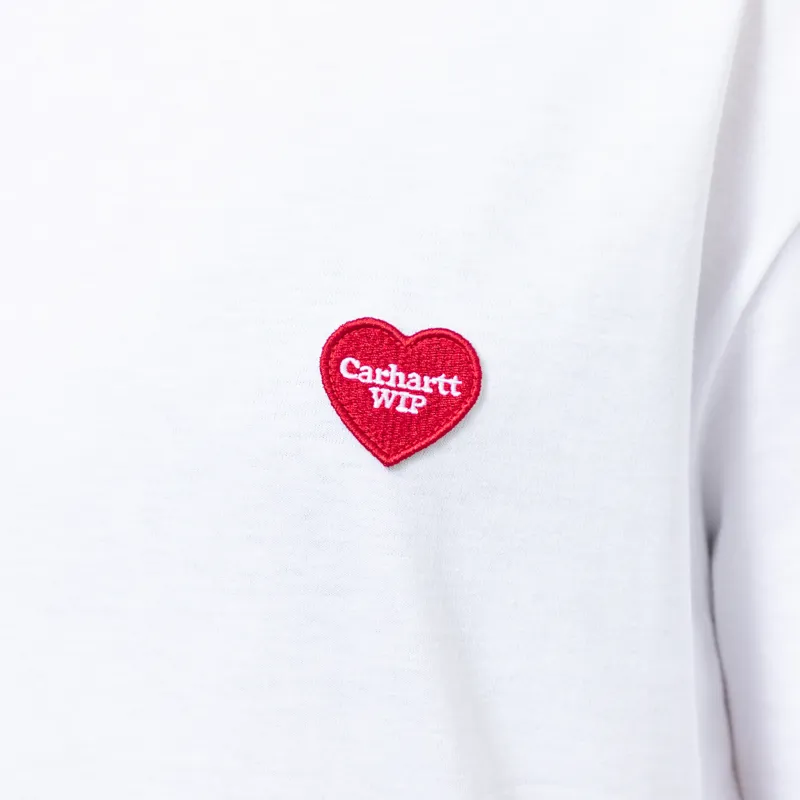 Carhartt WIP Womens Heart II Hart T Shirt White-6