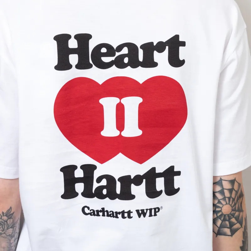 Carhartt WIP Womens Heart II Hart T Shirt White-5