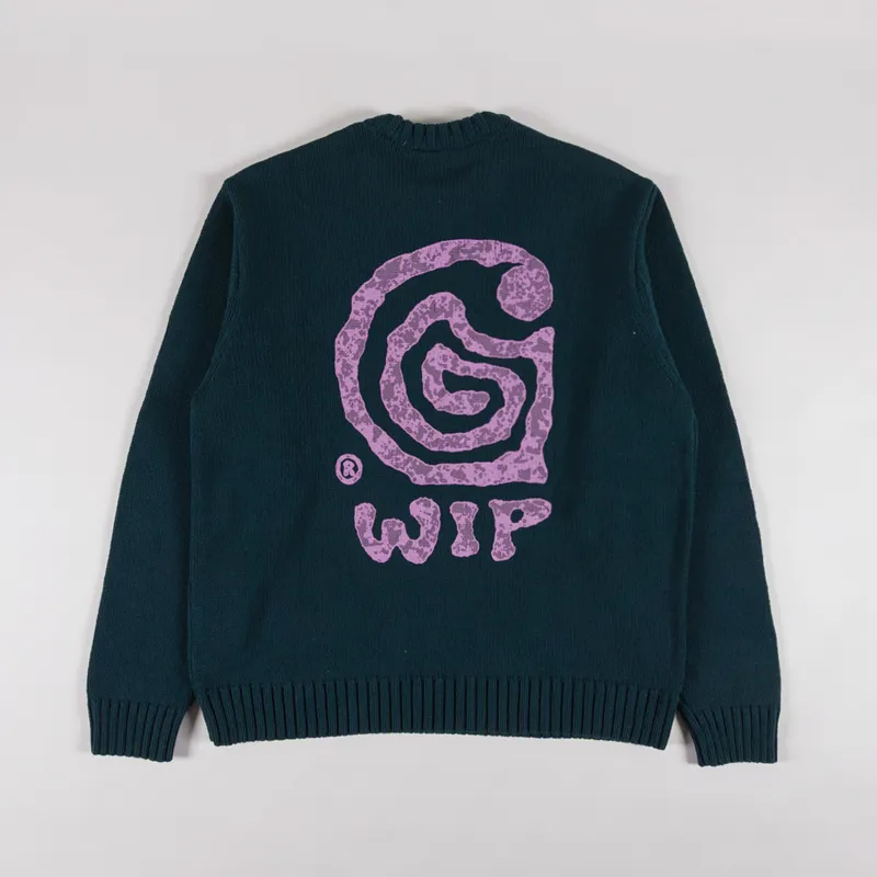 Carhartt WIP Helix Sweater Deep Lagoon