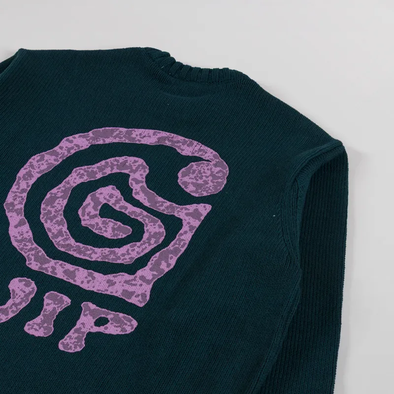 Carhartt WIP Helix Sweater Deep Lagoon-2