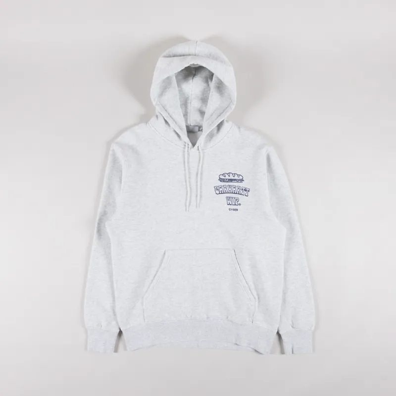 Carhartt WIP Hooded Sandwich Sweatshirt Ash Heather Blue-1